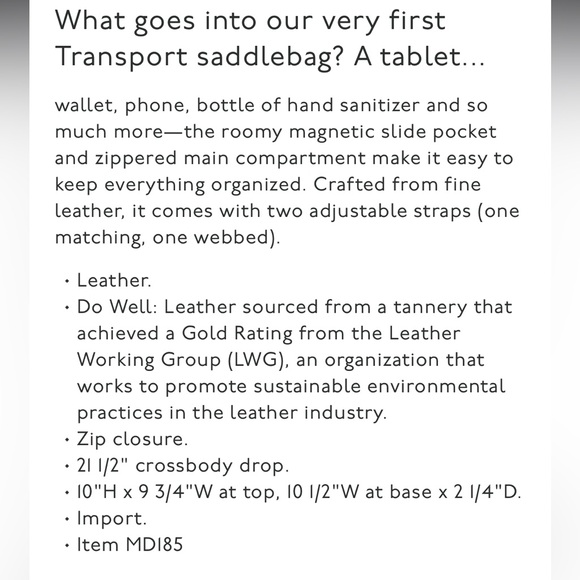 Madewell The Transport Saddlebag - Picture 7 of 8